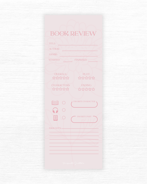 Book Review - Bookmark