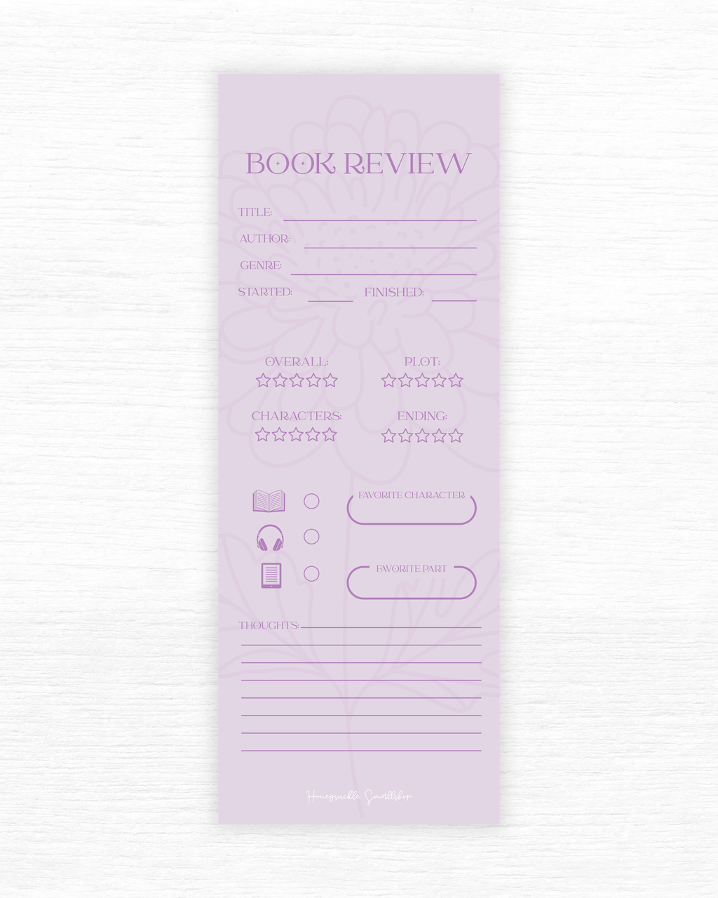 Book Review - Bookmark