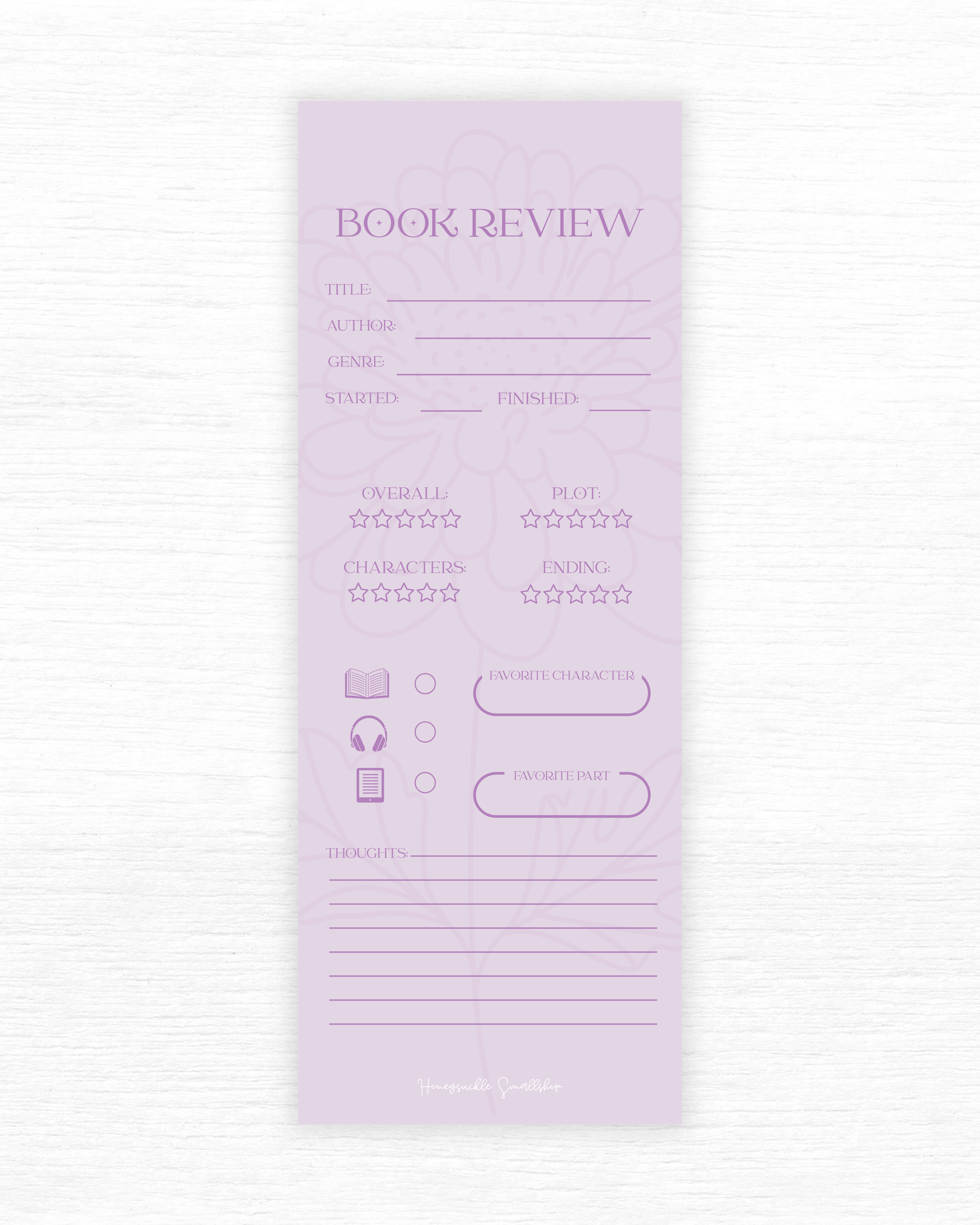 Book Review - Bookmark