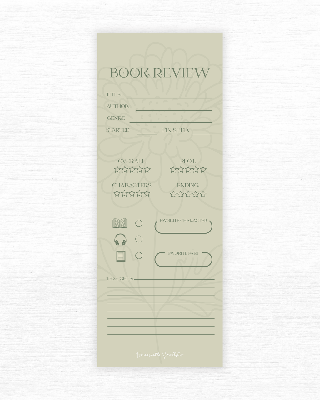 Book Review - Bookmark