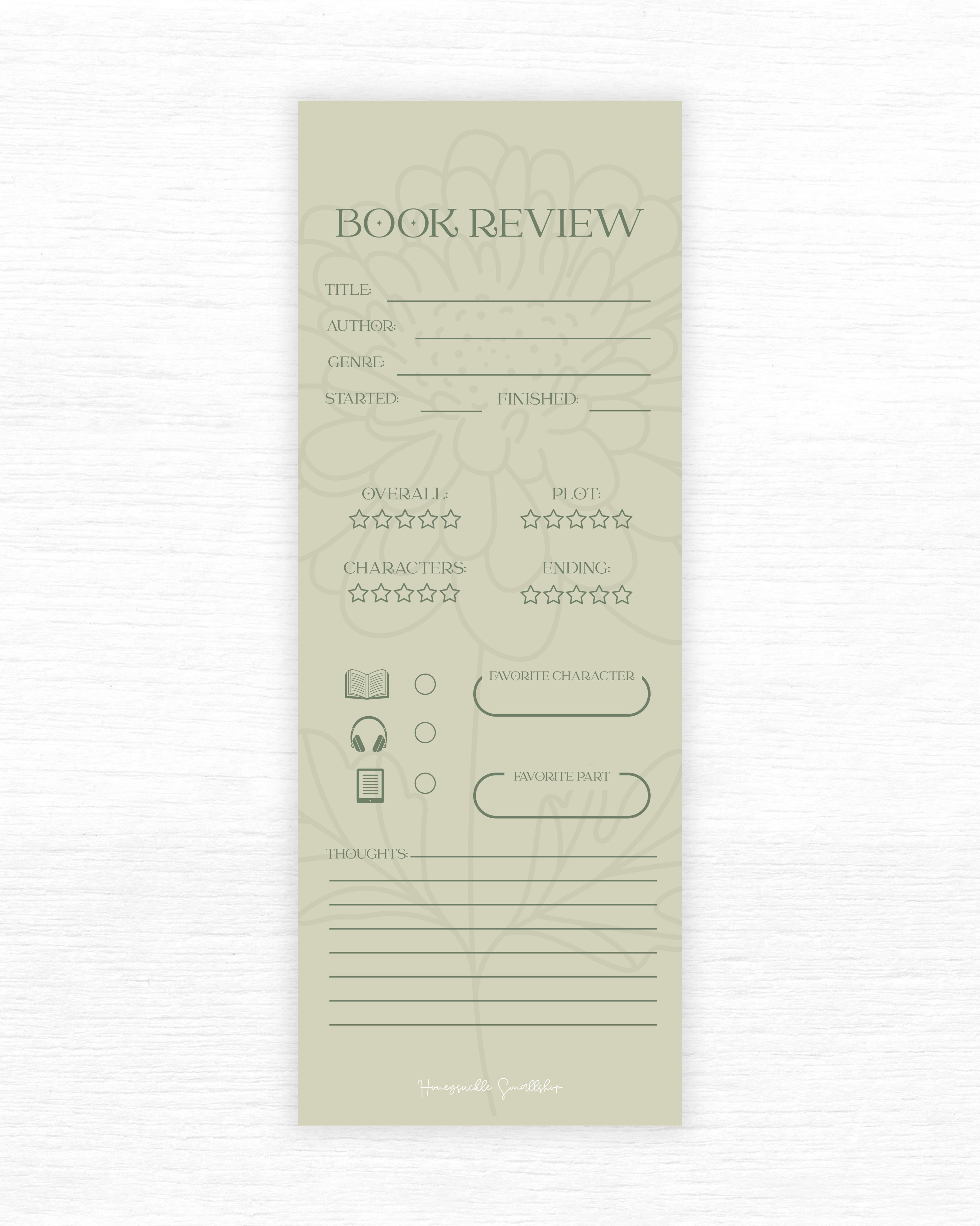 Book Review - Bookmark