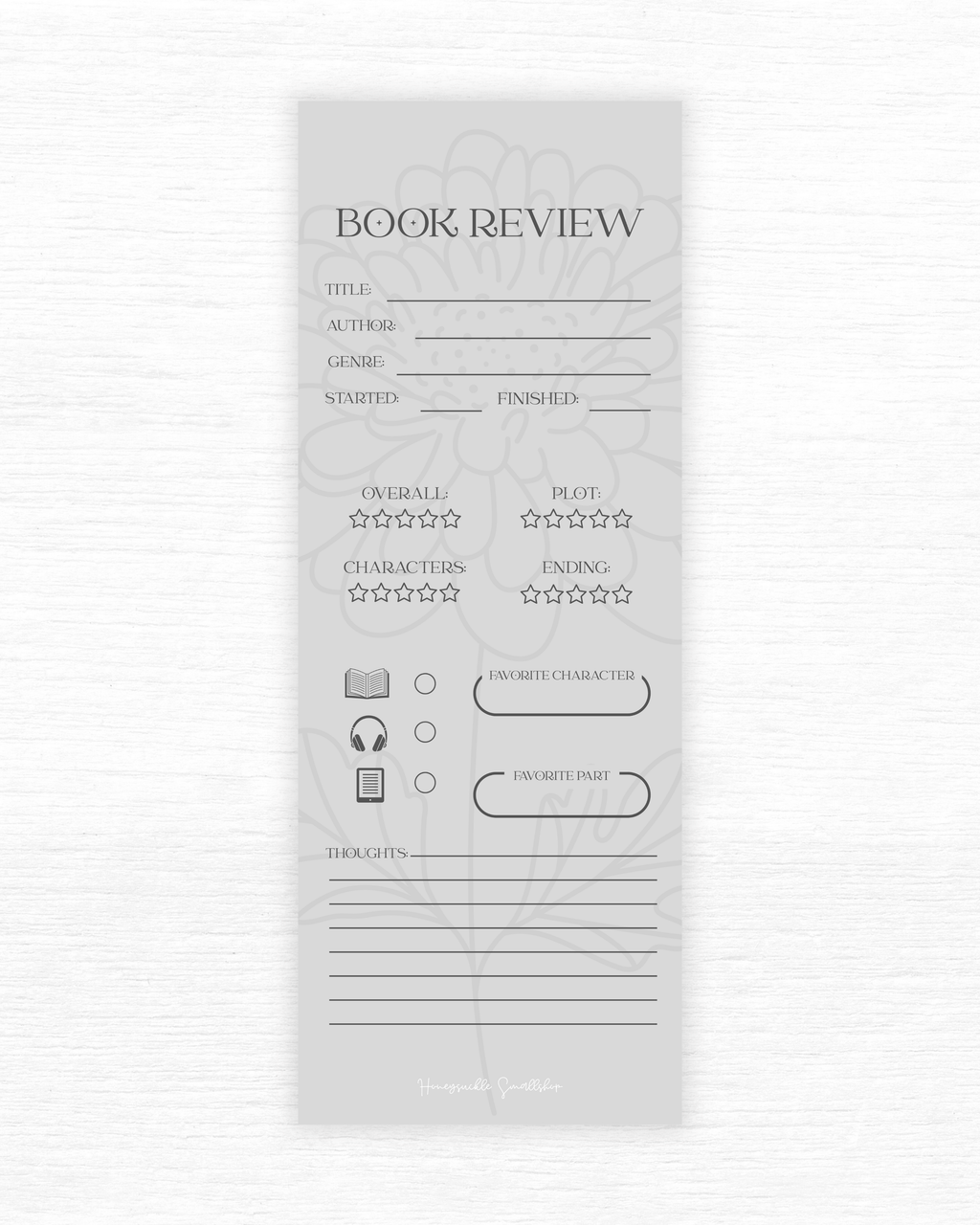 Book Review - Bookmark