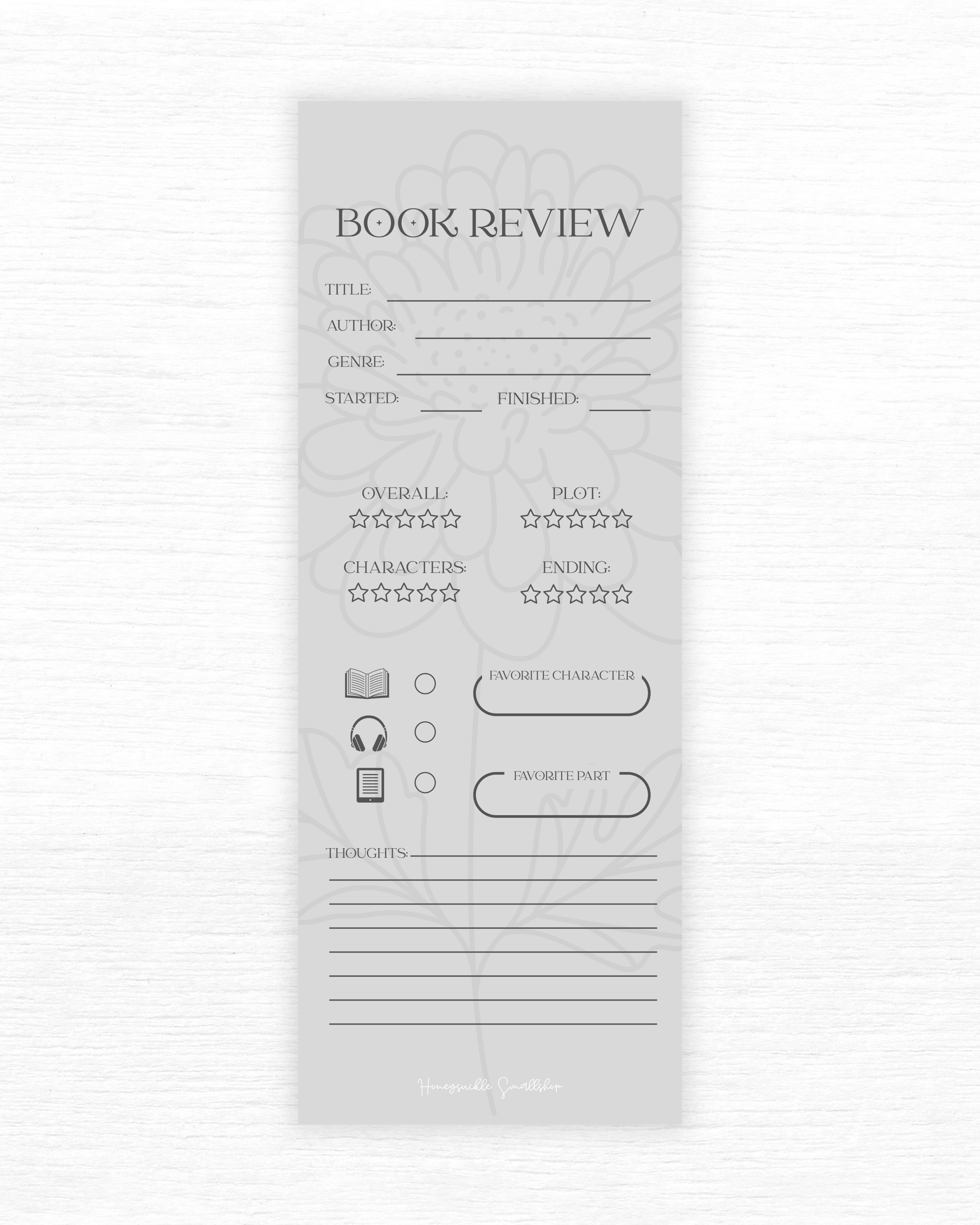 Book Review - Bookmark