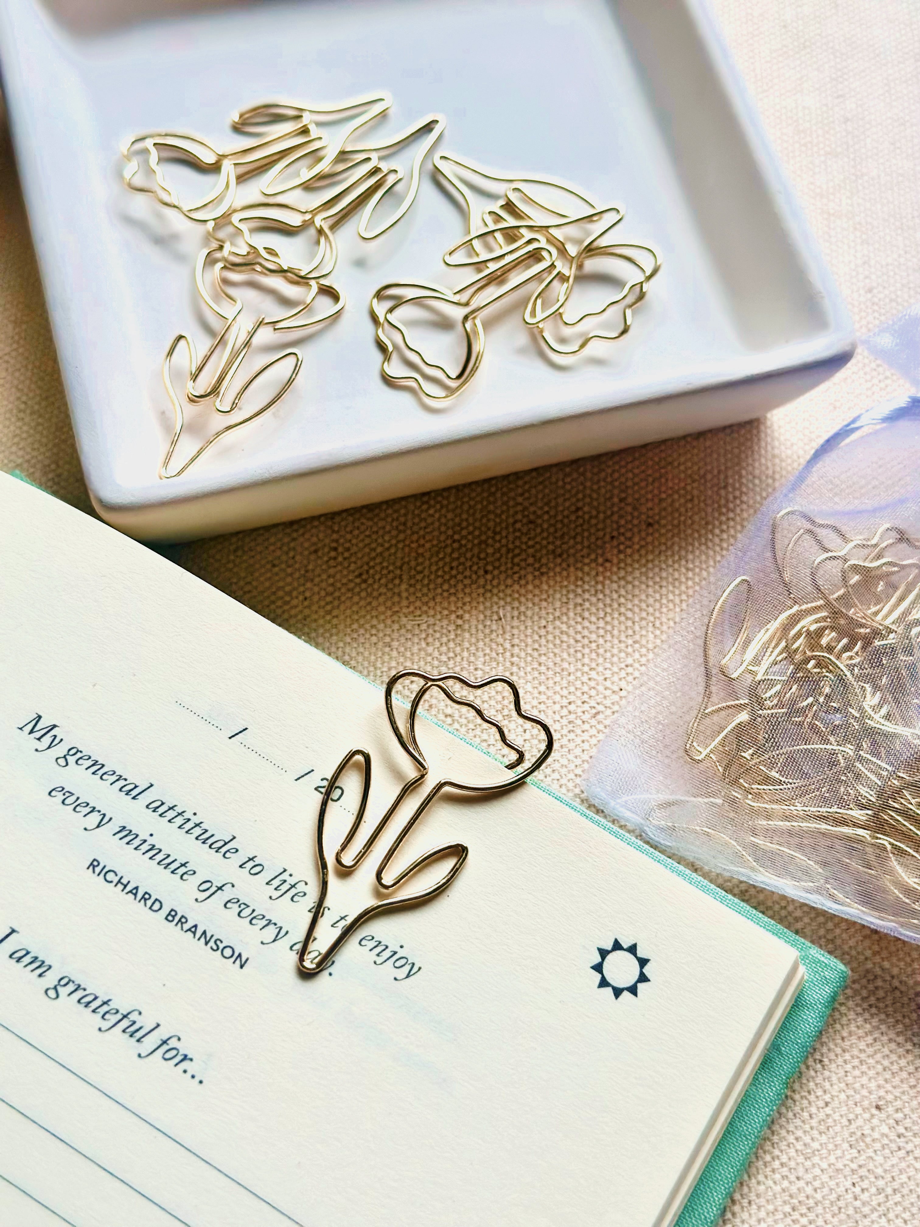 Flower Paper Clips