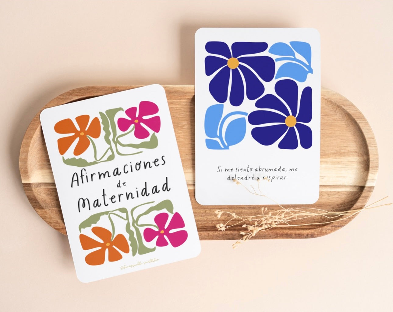 Motherhood Affirmation Cards (Spanish)