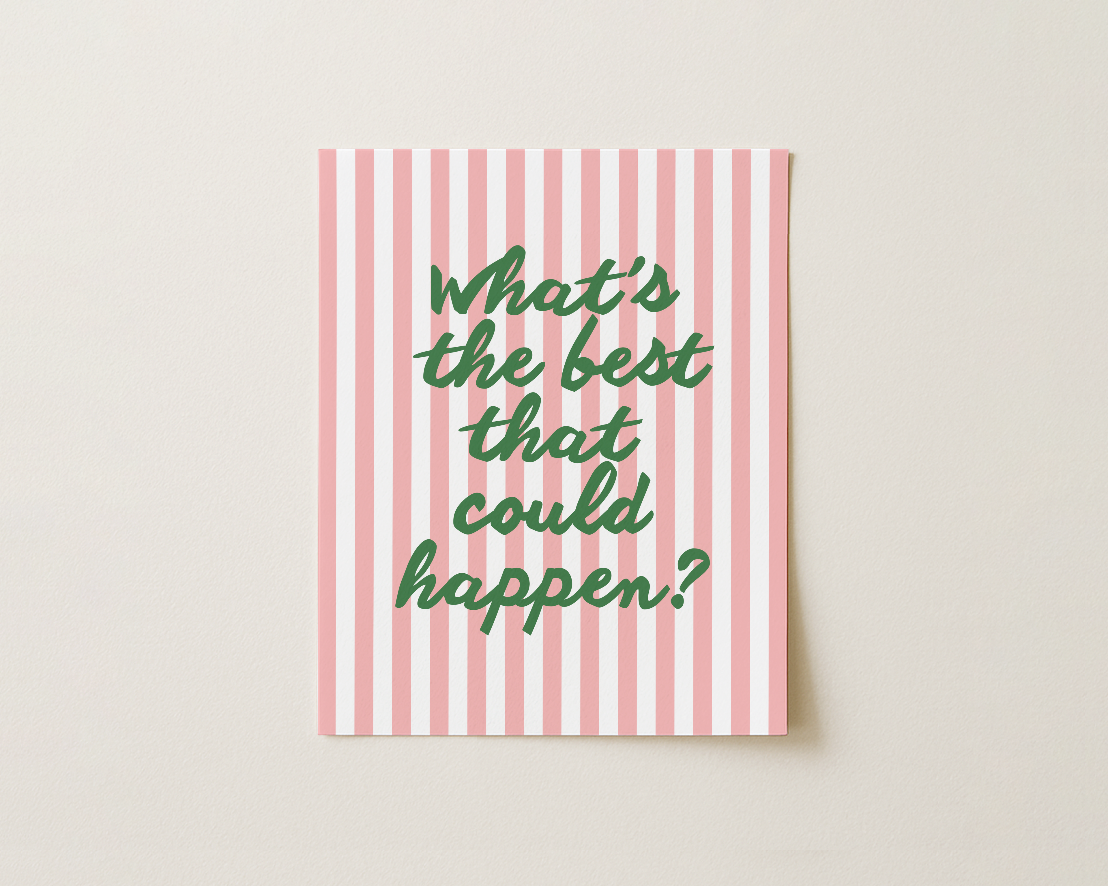 What's The Best That Could Happen - Art Work