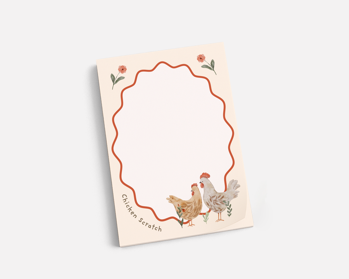 Chicken Scratch - (5"x7") Notepad