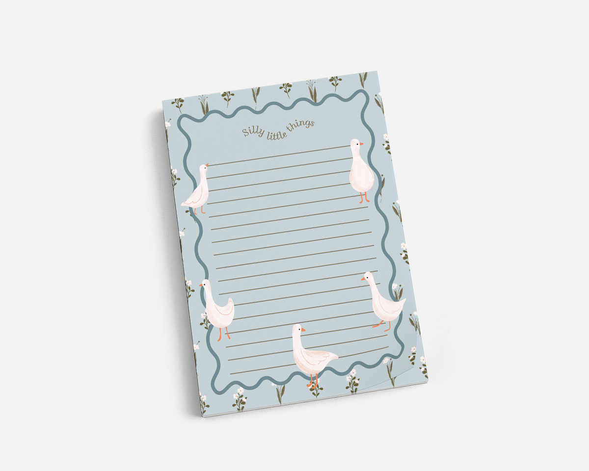 Bluebell Goose - (5"x7") Notepad