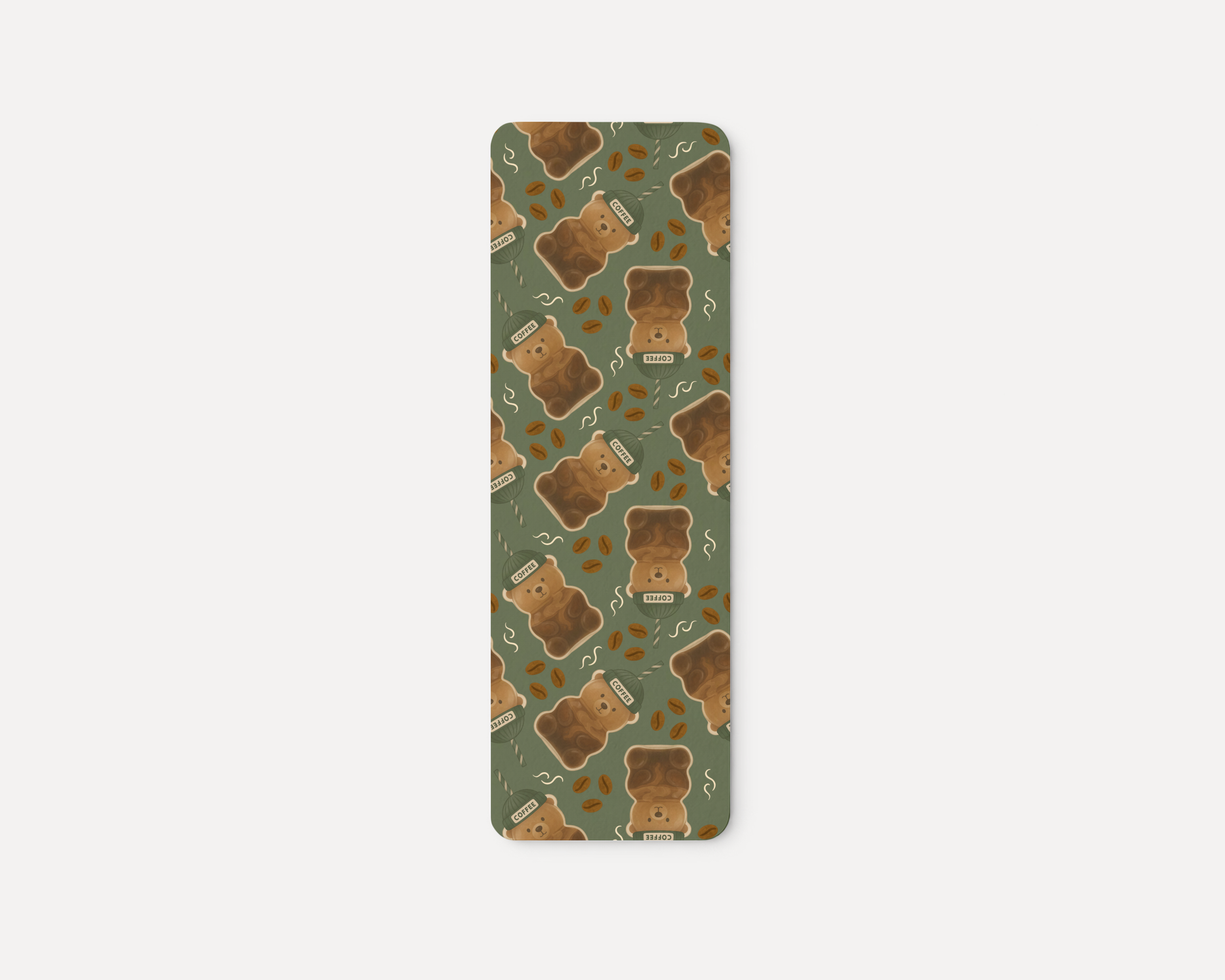 Bear Cup (Green) - Bookmark