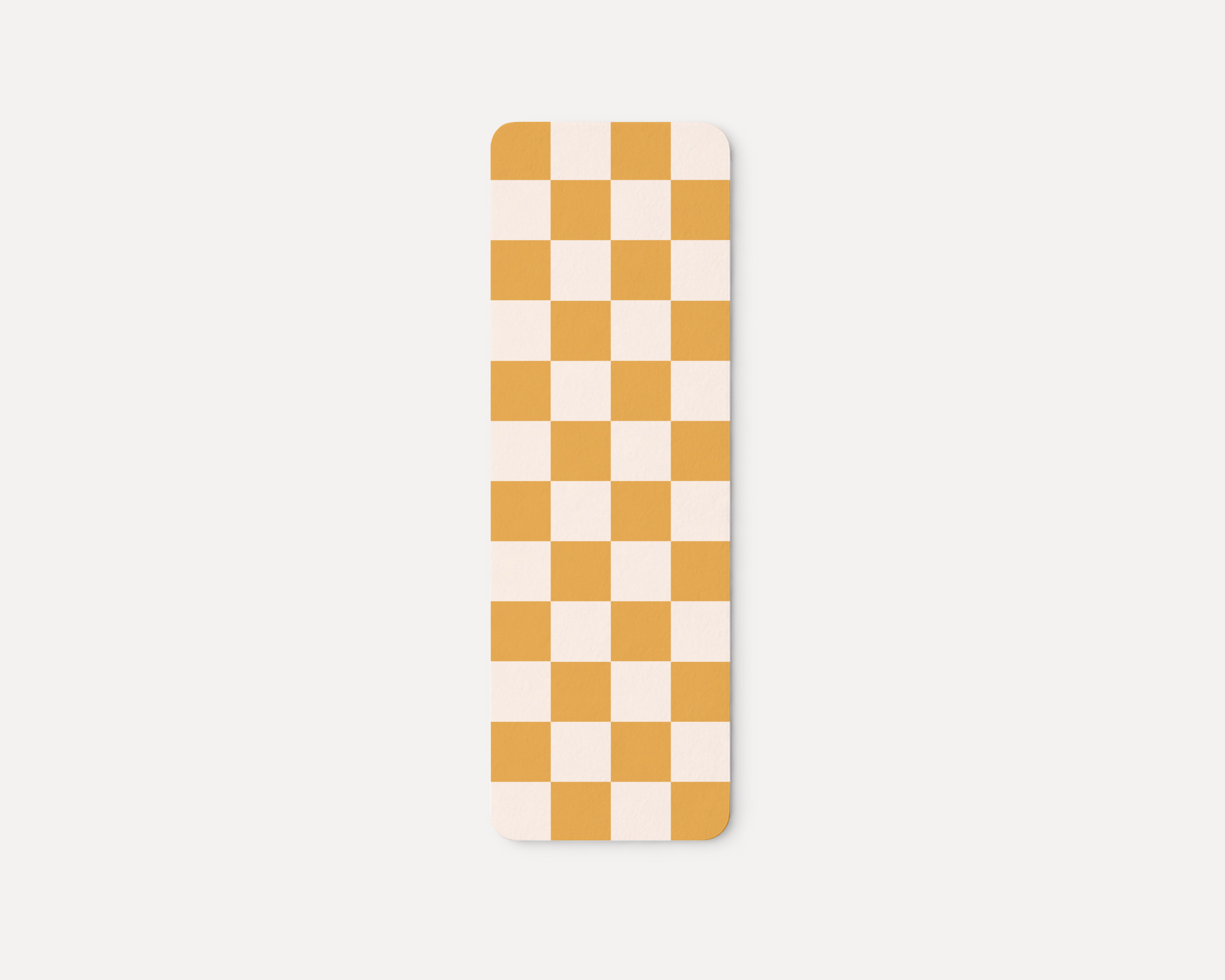 Yellow Checkered - Bookmark