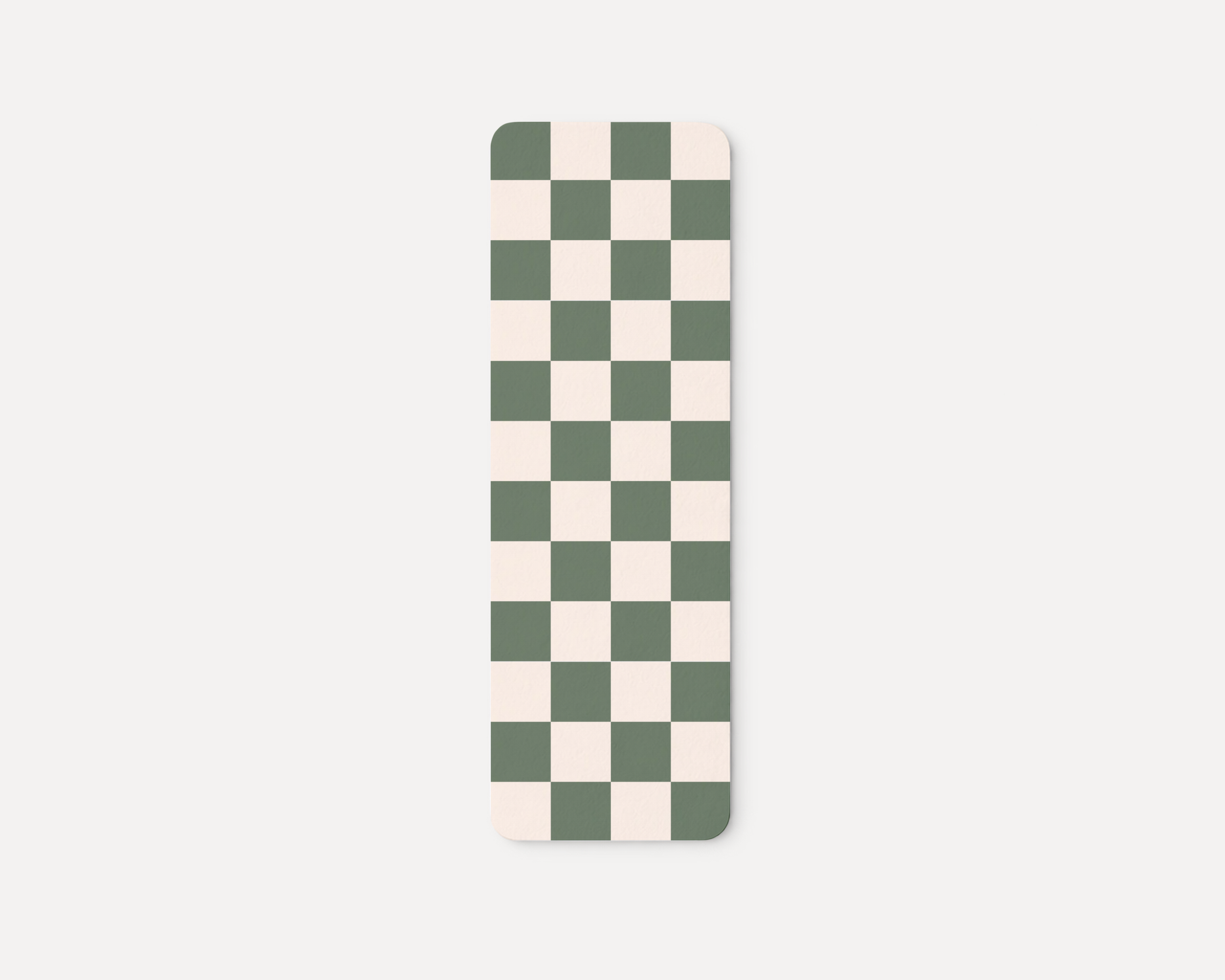 Green Checkered - Bookmark