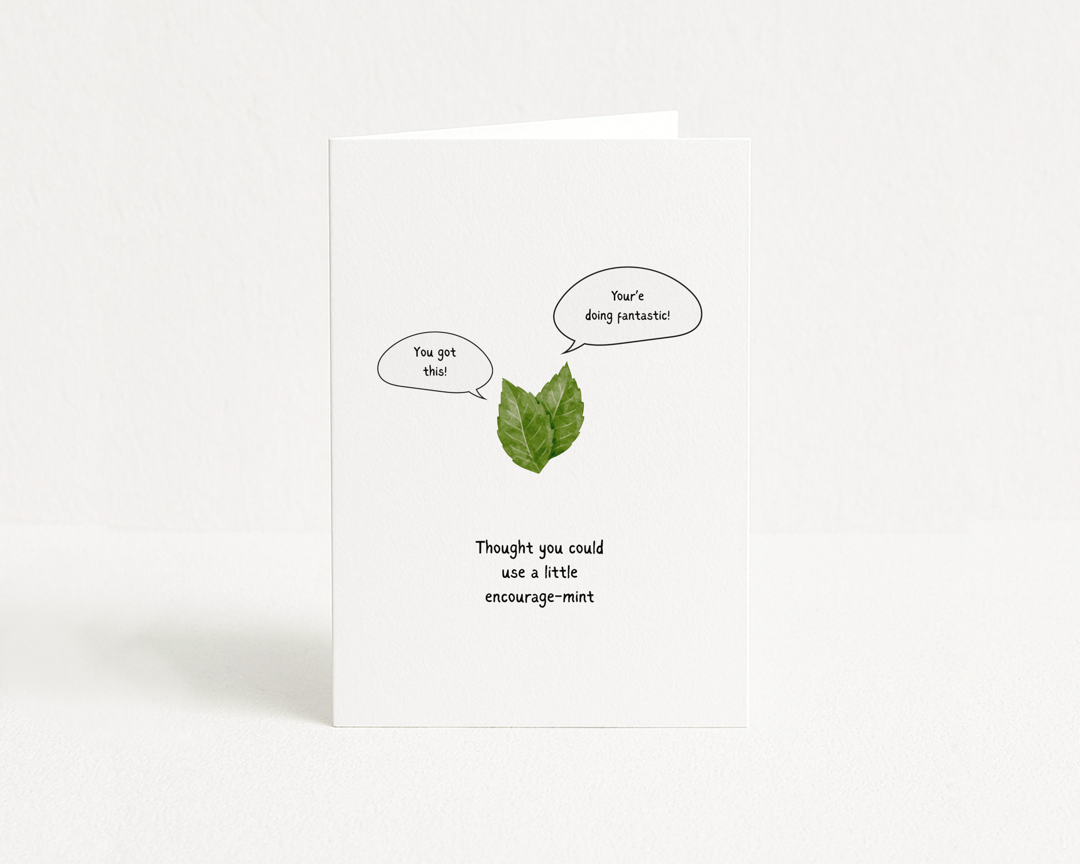 Encourage Mint - Greeting Card