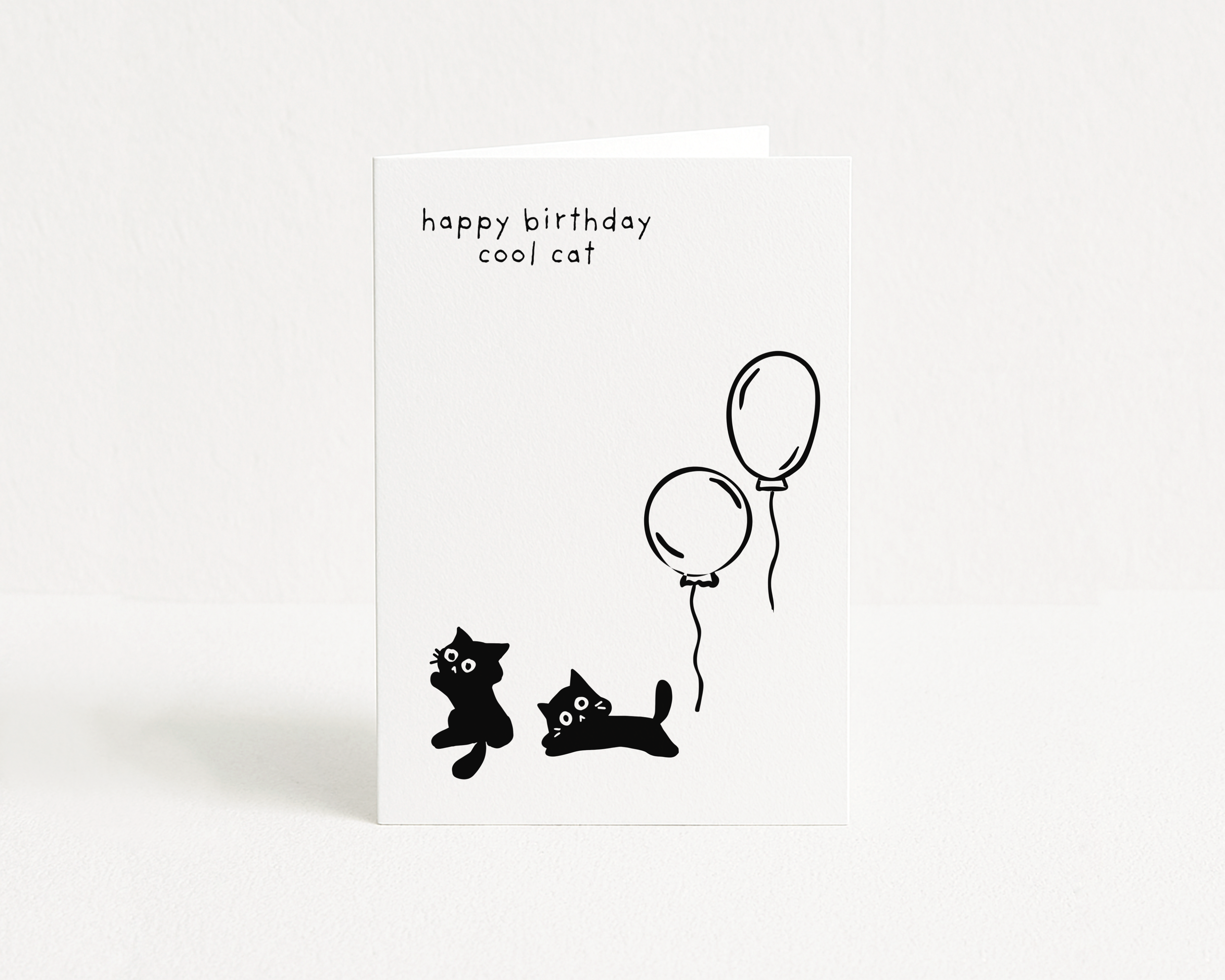Cool Cat Birthday - Greeting Card