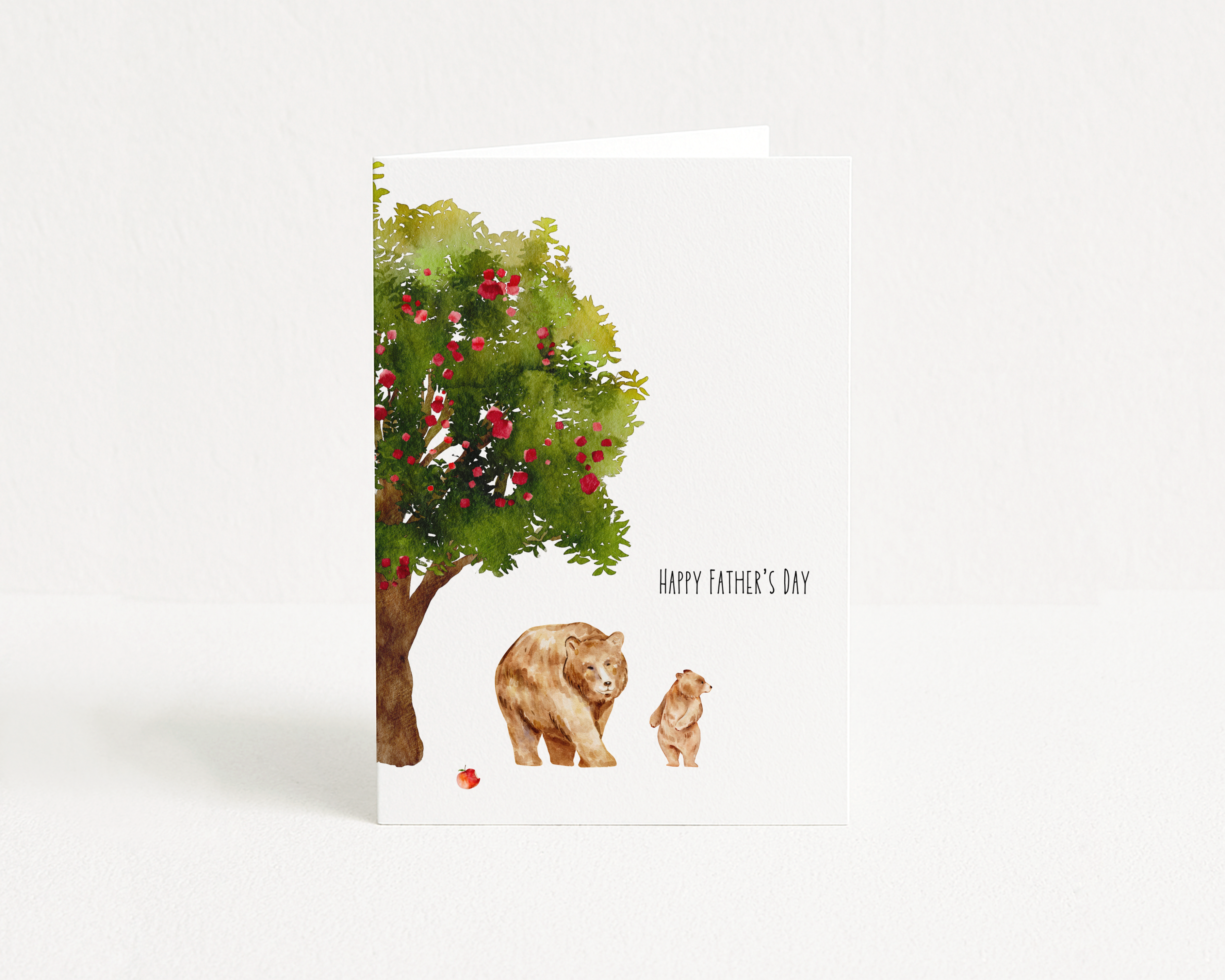 Bears Under the Apple Tree - Greeting Card