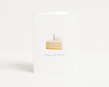 Minimal Cake Slice - Greeting Card