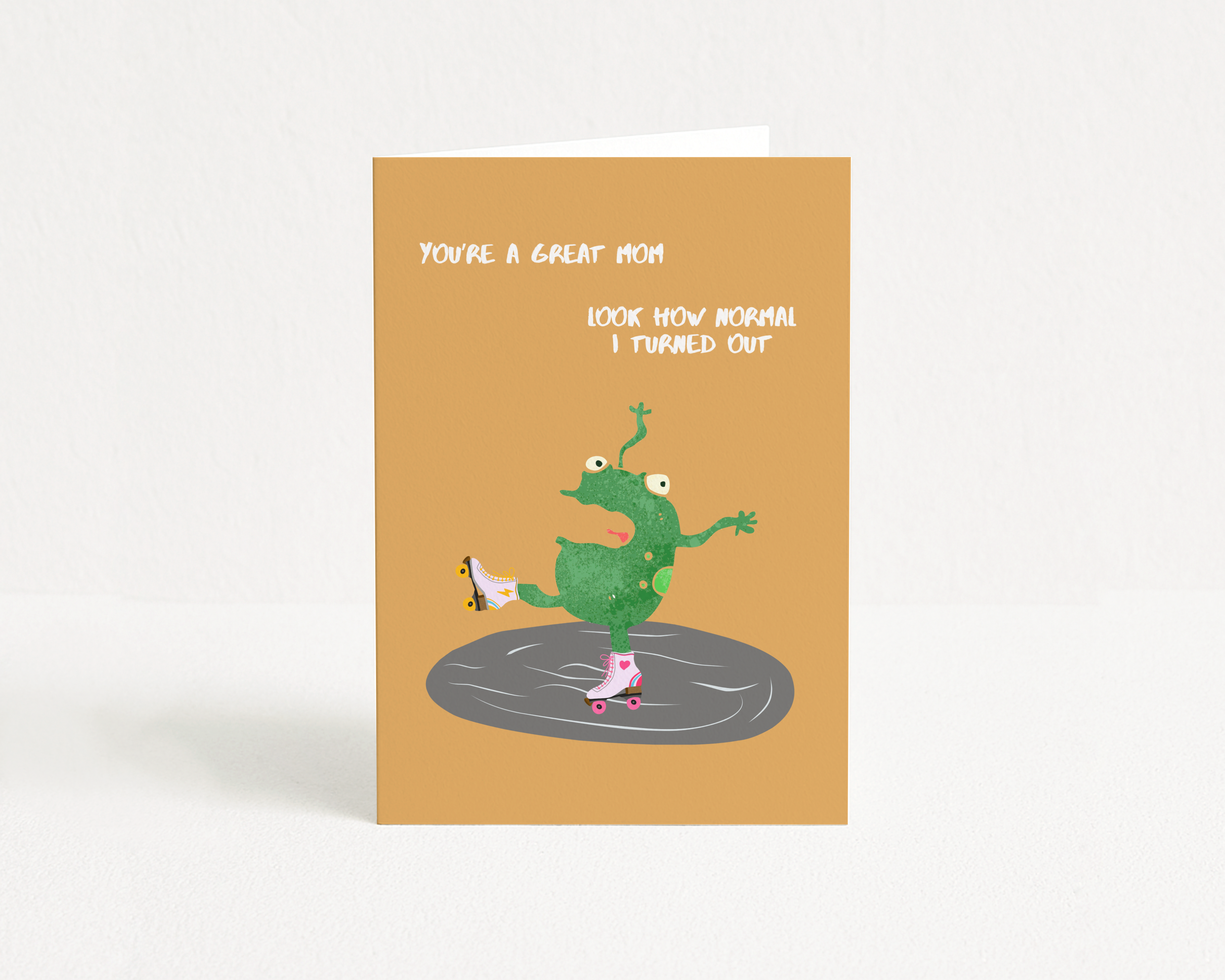 Silly Frog - Greeting Card