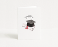Grad Hat and Scroll - Greeting Card
