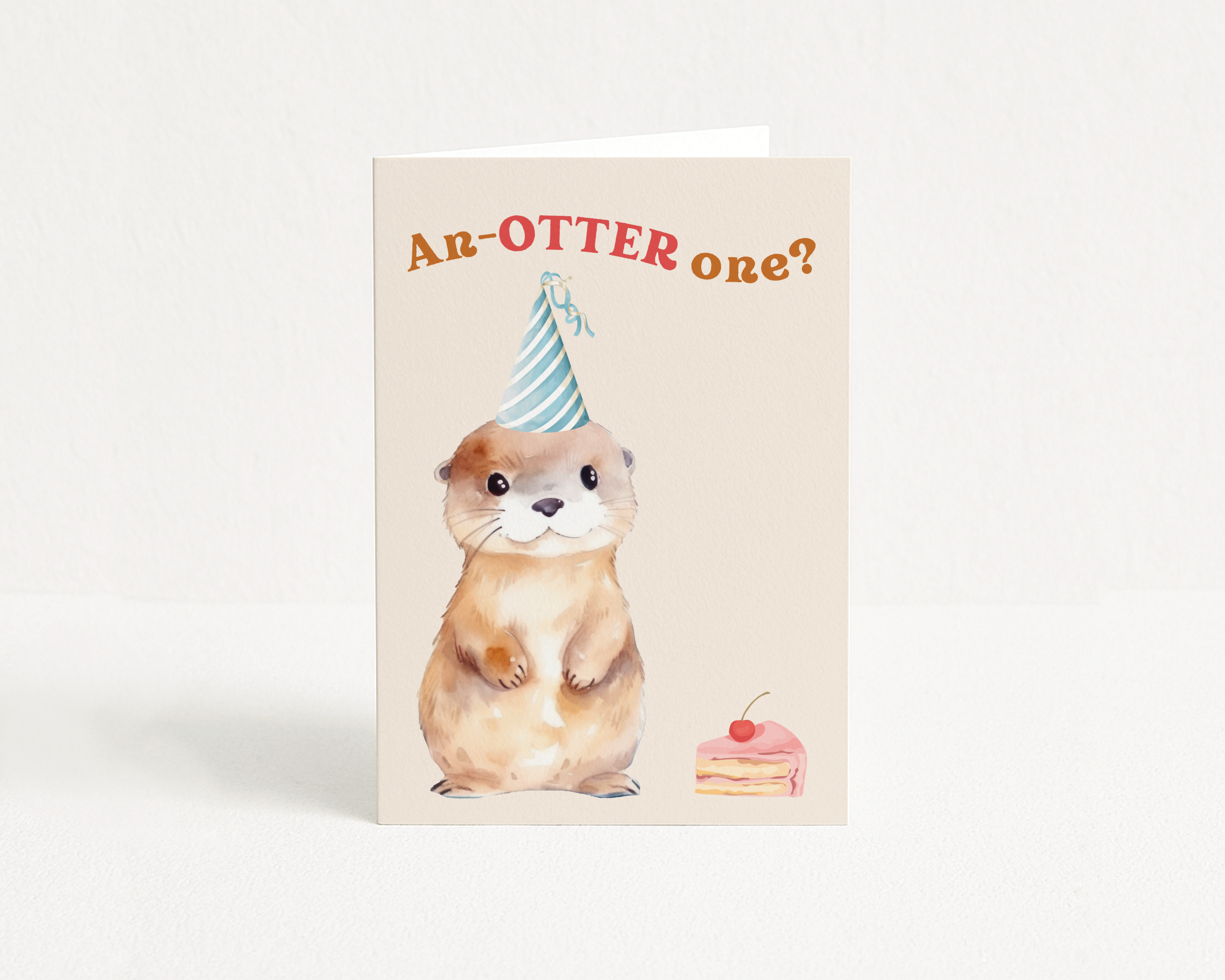 Birthday Otter - Greeting Card
