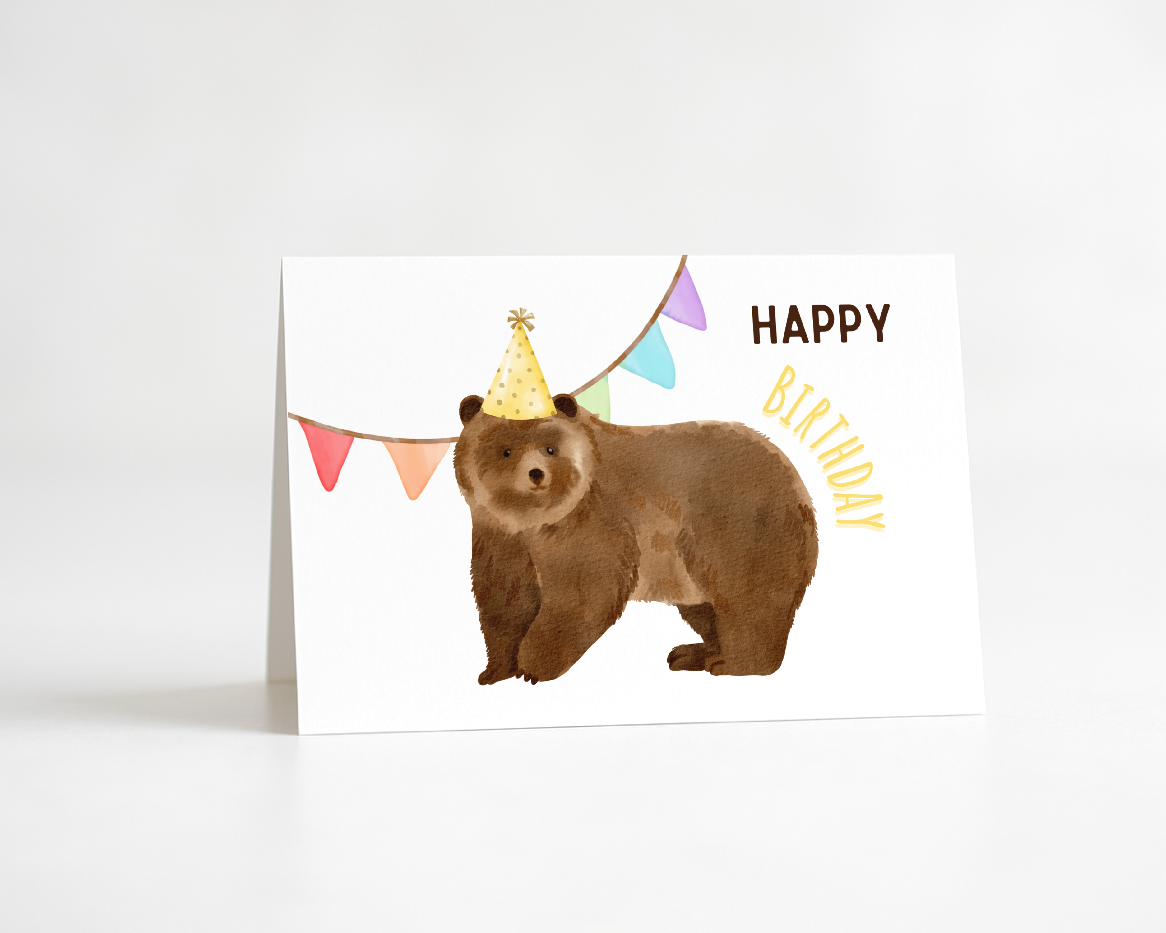 Birthday Bear - Greeting Card