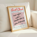 Guest Check - Art Print