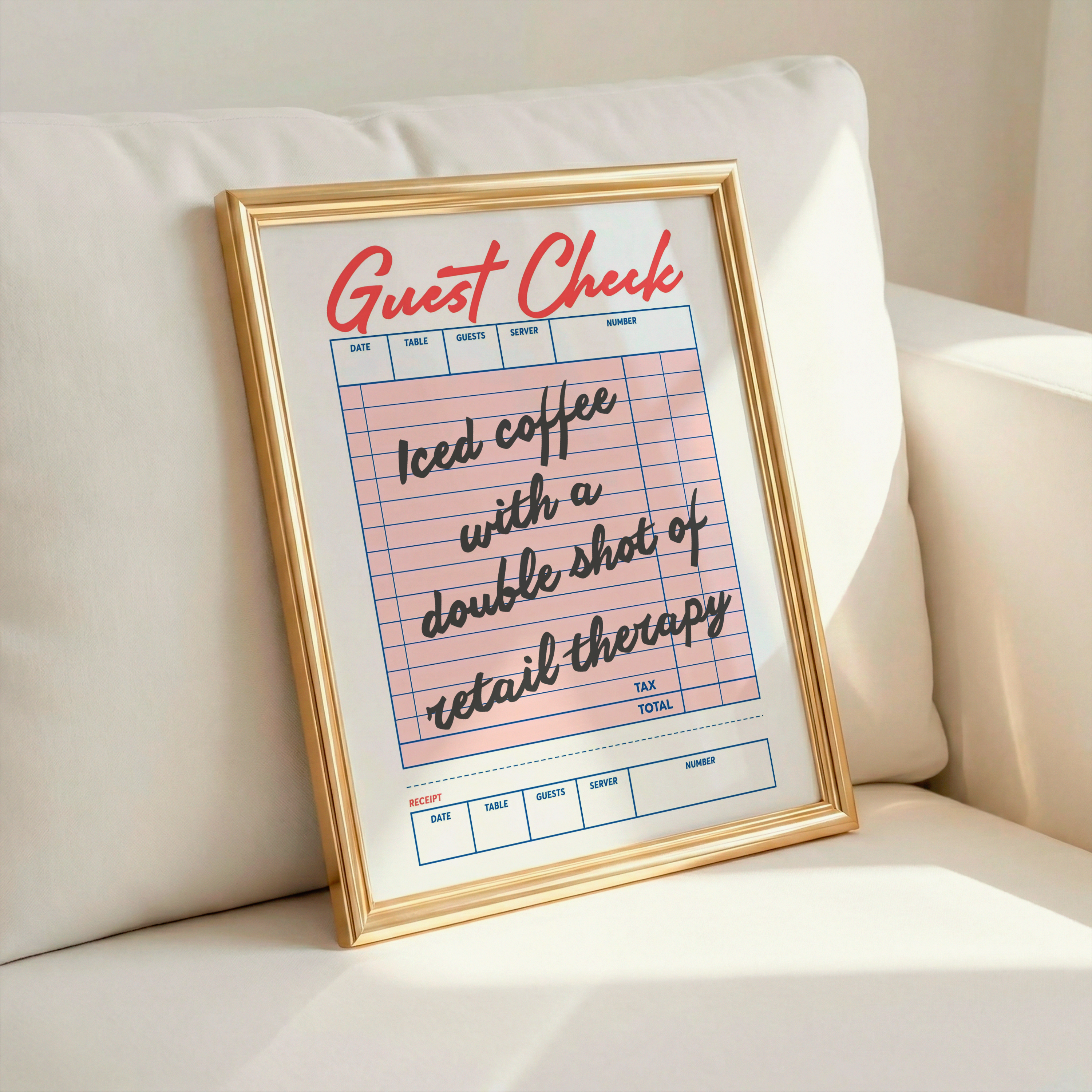 Guest Check - Art Print